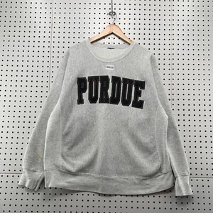 VTG 90s Purdue Boilermakers Crewneck Sweatshirt Mens 2XL Gray Made USA 25x28 - Picture 1 of 16