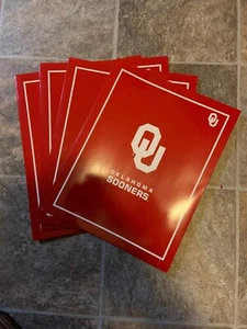 (8) Oklahoma Sooners 9.5" x 12" (2 Pocket Folder) NEW Football Basketball - Picture 1 of 3