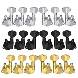FLEOR Set Right-Hand Electric Guitar Locking Tuning Pegs 6R Machine Heads Tuners - Picture 1 of 17