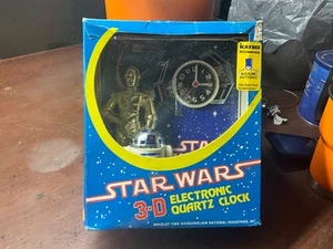 RELOJ ELECTRÓNICO DE CUARZO STAR WARS 1982 3D NUEVO EN CAJA ORIGINAL RARO Kaybee - Imagen 1 de 5