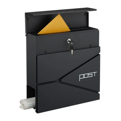 Briefkasten Mailbox Postfach Postbriefkasten Zeitungsfach Briefbox mit Design - Bild 1 von 3