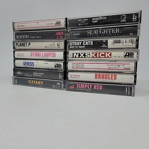 Mostly 80s Cassette Tape Lot INXS Genesis Aerosmith Tiffany Duran Duran Lot 14 - Picture 1 of 10