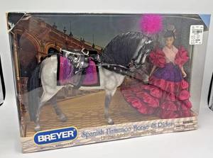Raro Breyer SPANISH FLAMENCO HORSE & RIDER SET #1338 Ltd Edt. Nuovo con scatola 2009 - Foto 1 di 13