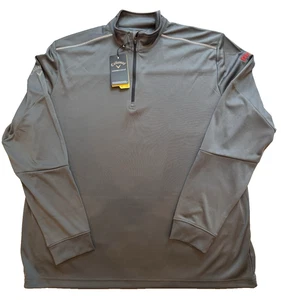 CALLAWAY WEATHER SERIES 1/4 ZIP PULLOVER MEN EXTRA LARGE GRAY UV  GOLF SPORTS - Picture 1 of 10