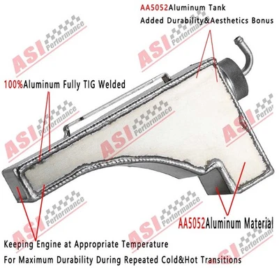 Coolant Overflow Reservoir Expansion Tank For 1996-2000 Honda Civic DX LX 1.6L Foto 1 de 4