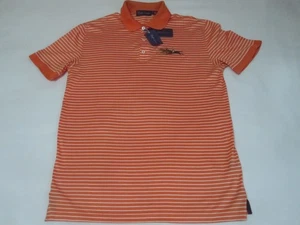 Ralph Lauren Purple Label Embroidered Horsemen Striped Shirt (Orange | Small) - Picture 1 of 24