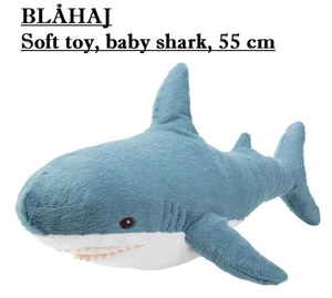 IKEA BLÅHAJ Doudou Bébé 55 cm Peluche Requin Peluche pour Enfants Jeux - Photo 1/3