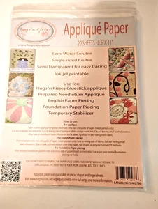 Hugs and Kisses Applique Paper 20 Sheets 81/2"x11" - Picture 1 of 1