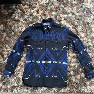 Men’s Polo Ralph Lauren Southwestern Aztek Flannel Overshirt - Sz S - Picture 1 of 8
