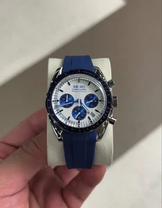SEIKMASTER MOD SEA BLUE - 40mm VK63 Hybrid (mechanical quartz chronograph) - Bild 1 von 3