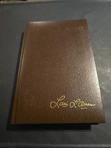 1984 Louis L'Amour Under The Sweetwater Rim Bantam Leatherette Ed. HC Book VGC - Picture 1 of 4