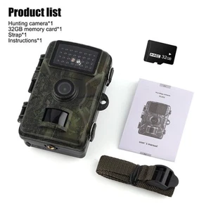 32GB 16MP Wildlife WIFI APP Trail Camera 4K Night Vision Outdoor Hunting Camera - Picture 1 of 12
