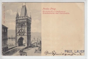 AK Praha, Prag, Brückenturm und Karlsbrücke 1898 - Imagen 1 de 2