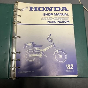 Honda Service Shop Repair Manual Book 1982 NU50M NU 50 Urban Express 61GC100 - Picture 1 of 8