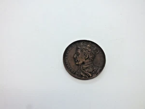 Early 19th C Bronze Coronation Medal - Charles X - 29th May 1825 - Picture 1 of 2