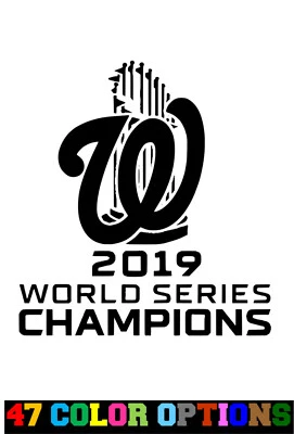 Vinyl Decal Truck Car Sticker MLB - 2019 World Series Washington Nationals - Image 1 of 4