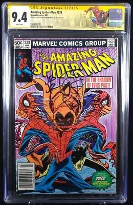 Amazing Spider-Man #238 CGC 9.4 -- Signed/Remarked w/tattooz (SS) John Romita Jr - Image 1 of 4