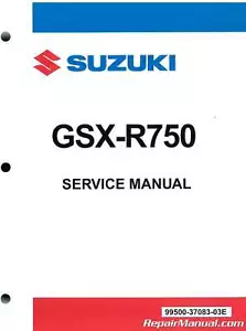 1996-1999 Suzuki GSXR 750 Motorcycle Service Manual : 99500-37083-03E - Picture 1 of 1