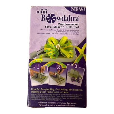 Mini Bowdabra Bowmaker Herramienta Navidad Pascua Lazos para el cabello San Valentín Estilos decorativos Foto 1 de 4