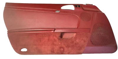 Panel de tarjetas de puerta de pasajero Porsche Boxster Cayman 987 cuero rojo 99755520100 Foto 1 de 4