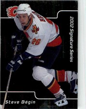 2001-02 Be A Player Signature Series Steve Begin #228