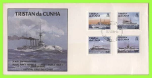 Tristan Da Cunha 1991 Royal Navy Ships set First Day Cover - Picture 1 of 1