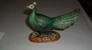 Rare/Vintage Napcoware ceramic, colorful Peacock Figurine. ***REDUCED*** - Picture 1 of 3