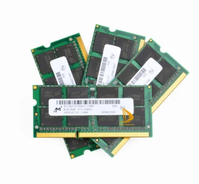 Micron 4x 8GB 2RX8 DDR3 1600 MHz 1.5V PC3-12800S SODIMM Laptop-Speicher RAM $N8 - Bild 1 von 4