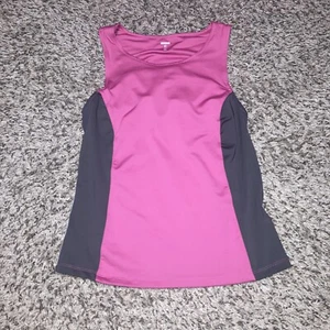 Canotta Gap Body Studio donna atletica taglia small rosa e grigio reggiseno integrato - Foto 1 di 7