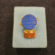 1964 MLB All Star Game Press Pin New York Mets Shea Stadium Vintage Baseball