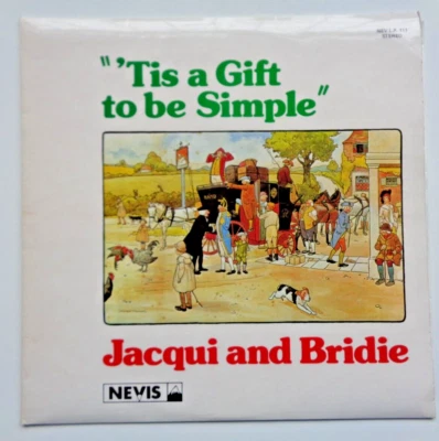 Jacqui and Bridie - Tis A Gift To Be Simple *** SIGNED *** Vinyl LP RECORD - Image 1 of 4