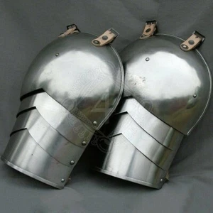 Medievale Spallacci Set Spalla Torneo Knight Armor Spalla Realizzata IN Metallo - Foto 1 di 2