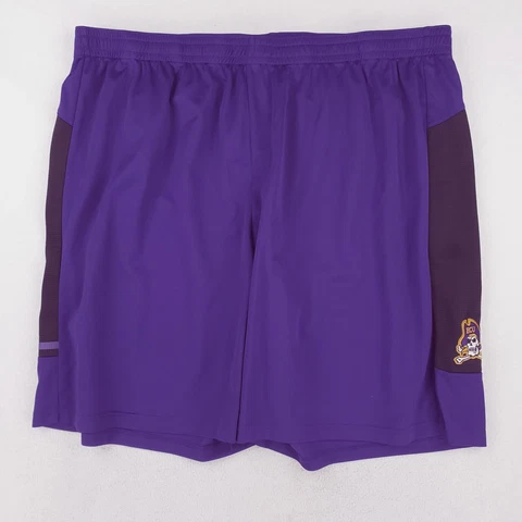 Adidas ECU East Carolina Pirates Shorts Mens Sz 3XL Purple Gym Athletic Shorts Cover
