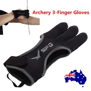 Archery Glove Finger Tab Accessories for Recurve & Compound Bow 3-Finger Guard - Picture 1 of 10