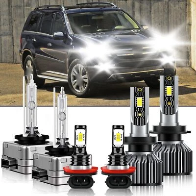 Combo de 6 faros LED Hi Lo + bombillas antiniebla para Mercedes-Benz GL450 2008-2011 Foto 1 de 4