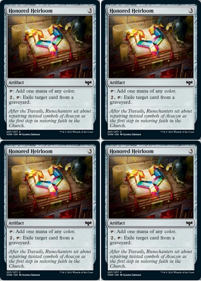 MTG - 4x HONORED HEIRLOOM - Innistrad: Crimson Vow (C) - Image 1 of 1