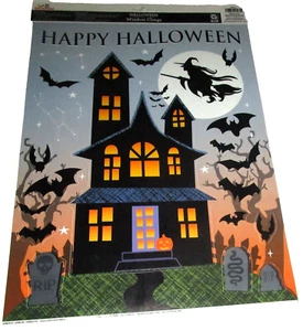 HALLOWEEN Window Clings ~HAPPY HALLOWEEN/HAUNTED HOUSE - Picture 1 of 1