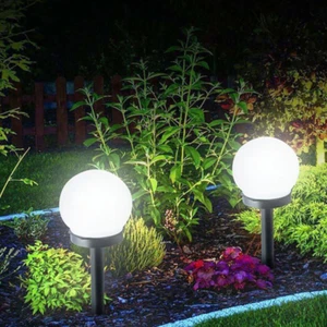 6/12PC Solar Power Stake Light Garden Globe Lamps LED Ball Security Round Sphere - Picture 1 of 11