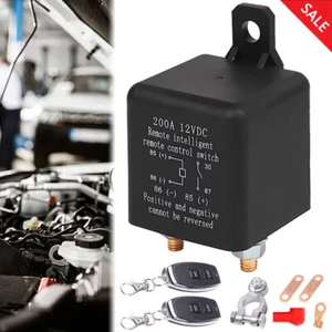 Car Battery Disconnect Switch Remote Control Power Kill Master Isolator Cut-Off. - Foto 1 di 12