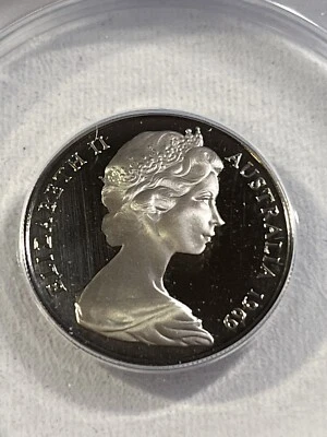 G2U 1969 Australia 10 centavos prueba graduado PR 68 DCAM por ANACS baja colección Foto 1 de 4