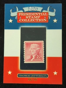 2008 Topps Framed Presidential Stamp Collection 6/90 Thomas Jefferson #TJ4 MINT - Picture 1 of 8