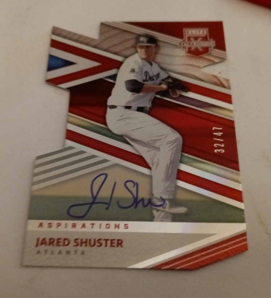 2020 Jared Shuster Elite Extra ASPIRATIONS ROOKIE AUTO Die-Cut #25 MINT (32/47) - Image 1 of 1