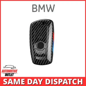 FUNDA FOB MANDO A DISTANCIA LLAVE COCHE ESTILO FIBRA CARBONO PARA BMW SERIE X 1 2 3 4 5 7 - Imagen 1 de 6