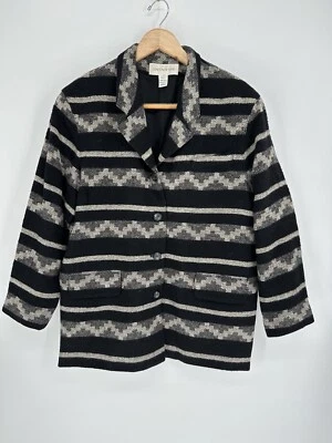 Винтажный женский блейзер Jones New York из 100% шерсти, размер 16 ацтекский западный узор - Изображение 1 из 4