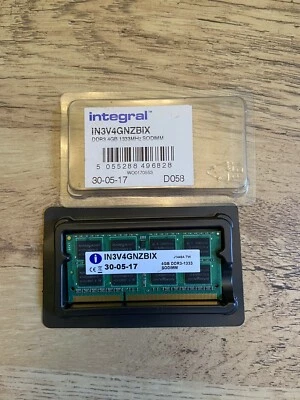 Integral DDR3 4GB - Laptop Memory. Free Postage - Image 1 of 2