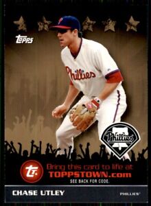2009 Topps Ticket to ToppsTown Gold Chase Utley Philadelphia Phillies #TTT50