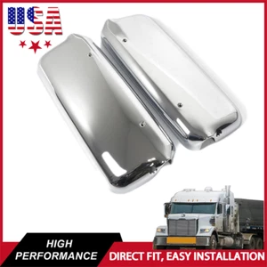Pair Chrome Door Mirror Covers For 05-15 Columbia 96-10 Century 01-10 Coronado - Picture 1 of 8
