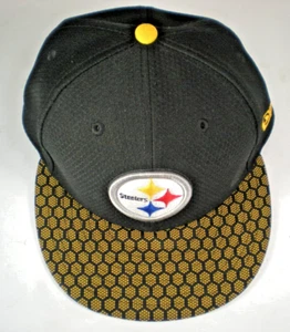 Cappello Cappello Pittsburgh Steelers NFL Bill New Era 59Fifty Nero Giallo - Foto 1 di 9