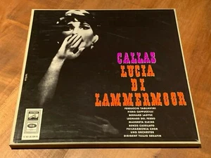 MARIA CALLAS Donizetti Lucia di Lammermoor SERAFIN EMI 2 LP STEREO BOX Gold MINT - Picture 1 of 4