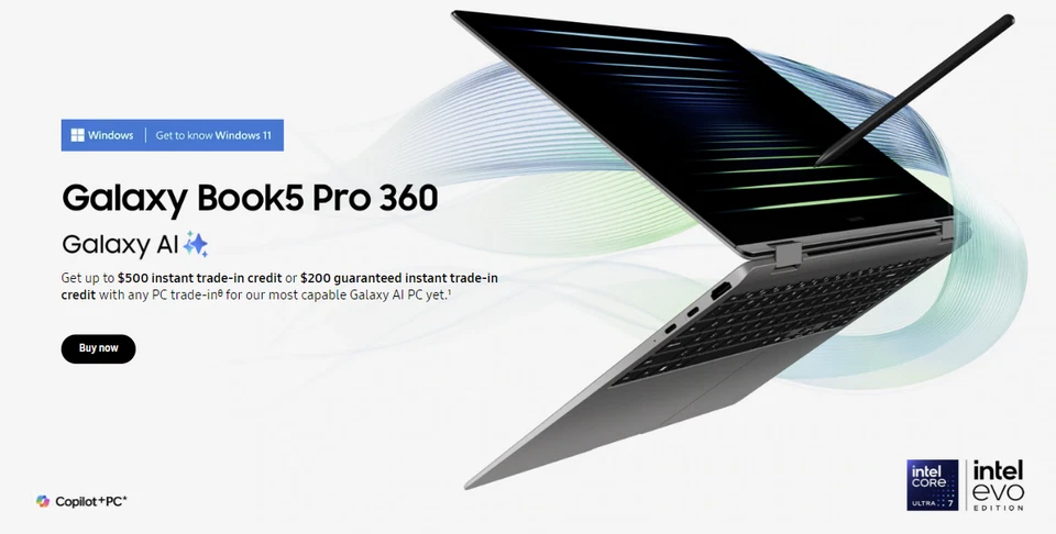 Samsung Galaxy Book5 Pro NP960QHA 16" CORE ULTRA 7 256V 2.2GHz 16GB RAM 1TB